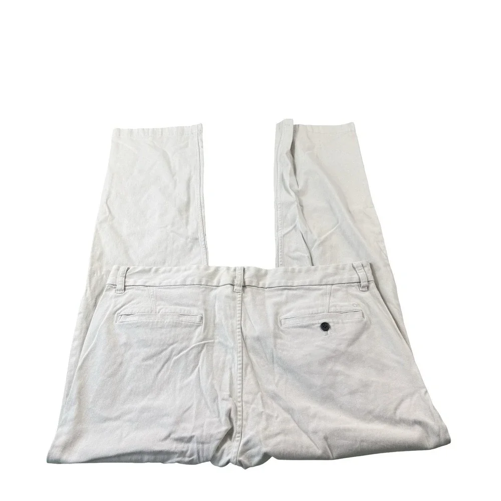 Outerknown Bone Khaki Orangic Cotton Stretch S.E.A. Mens Chino Pant Size 36X31